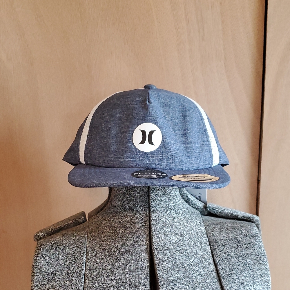 Hurley Denim Blue Cap with White Logo